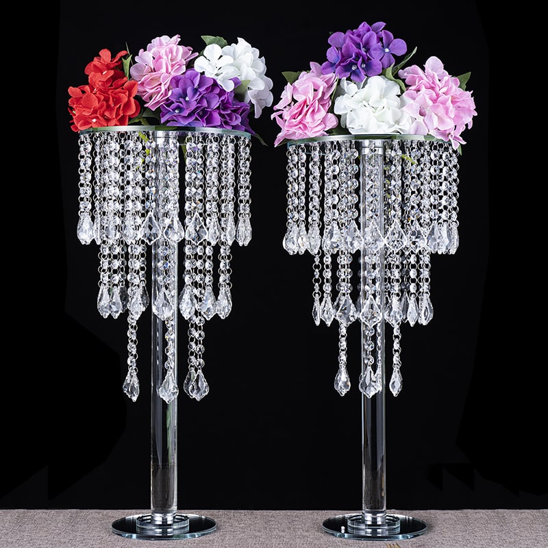 Set of 3 cake stands Floor table plus 2 dividers , chandelier style Ta –  Crystal Wedding uk