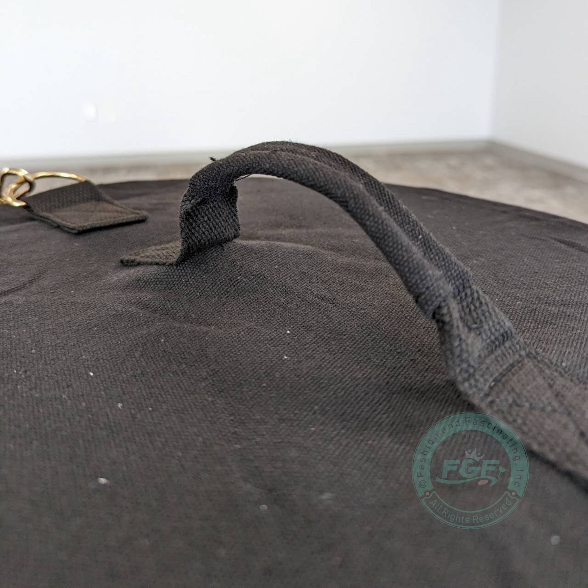 Canvas Zipper Cylinder Bag