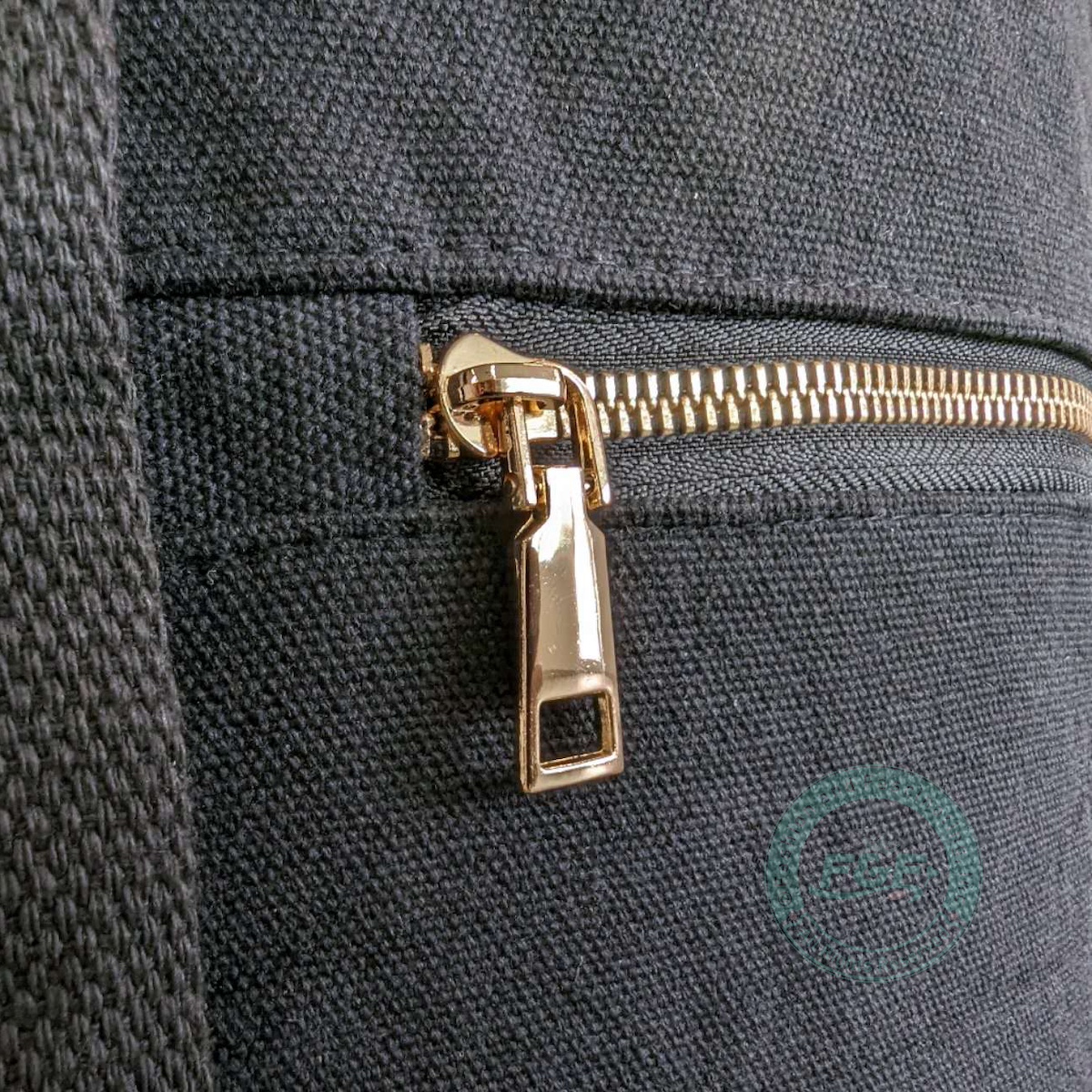 Canvas Zipper Cylinder Bag