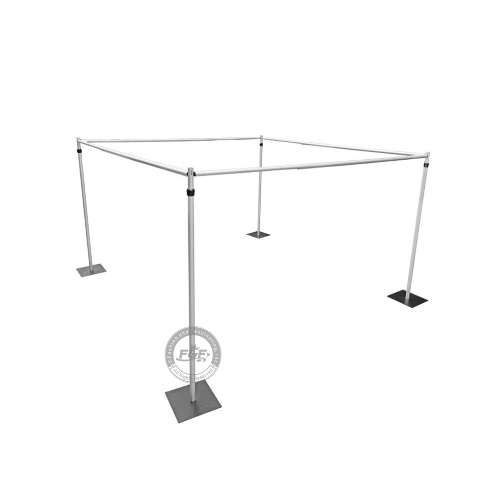 10FT Adjustable Heavy Duty Wedding Ceremony Canopy Backdrop Stand Kit - Image 4