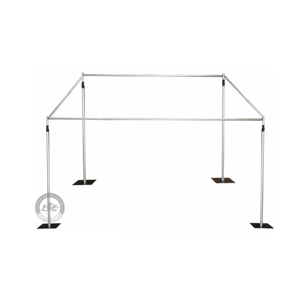 10FT Adjustable Heavy Duty Wedding Ceremony Canopy Backdrop Stand Kit - Image 3