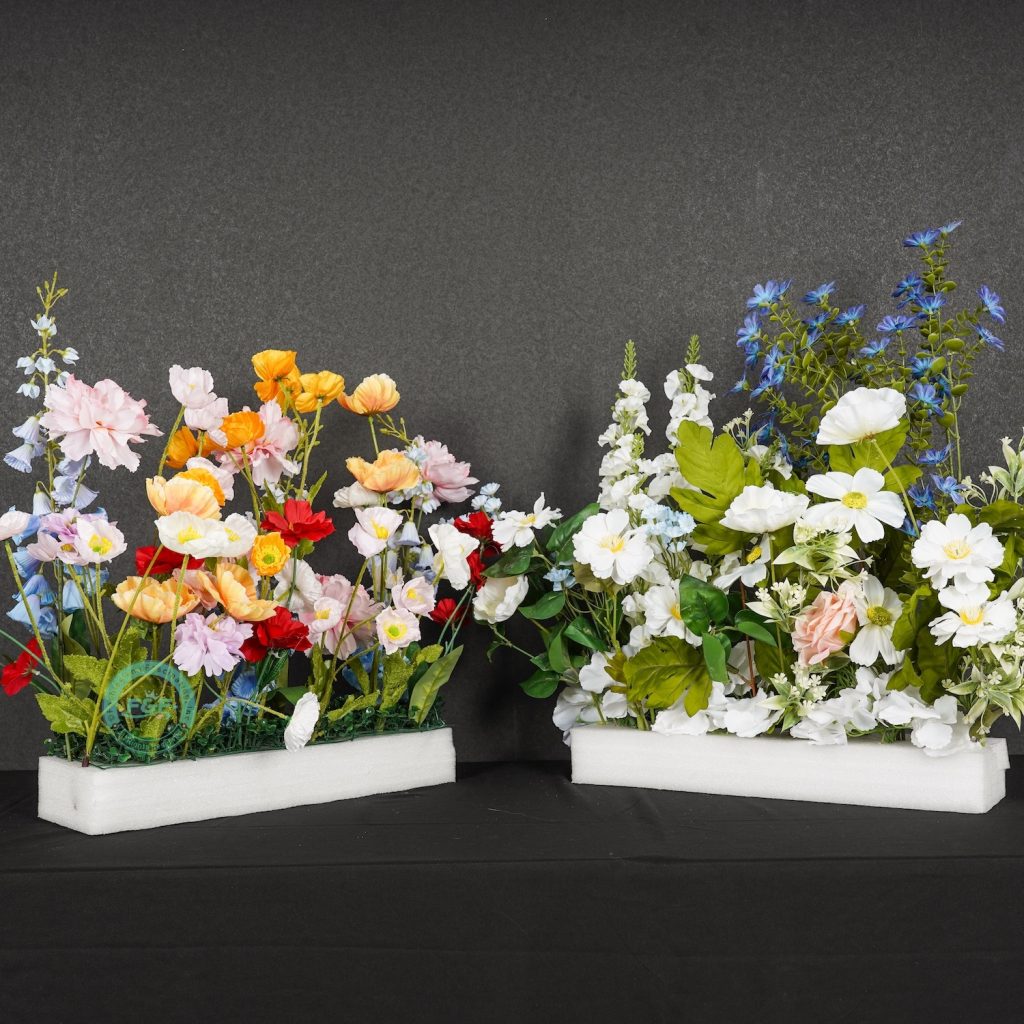 2-Pack Welcome Sign Flower Row | Wedding Event Floral Decor